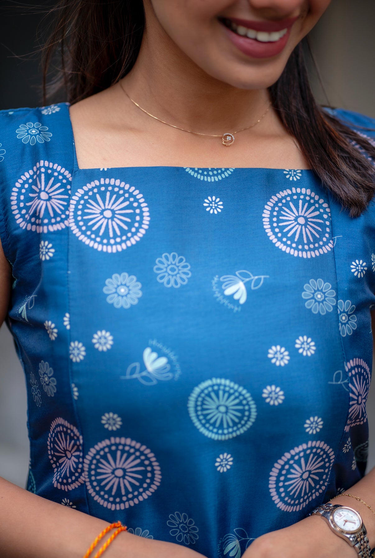 AL 556 Semi Tussar Maxi with lining (sleeves provided seperately)