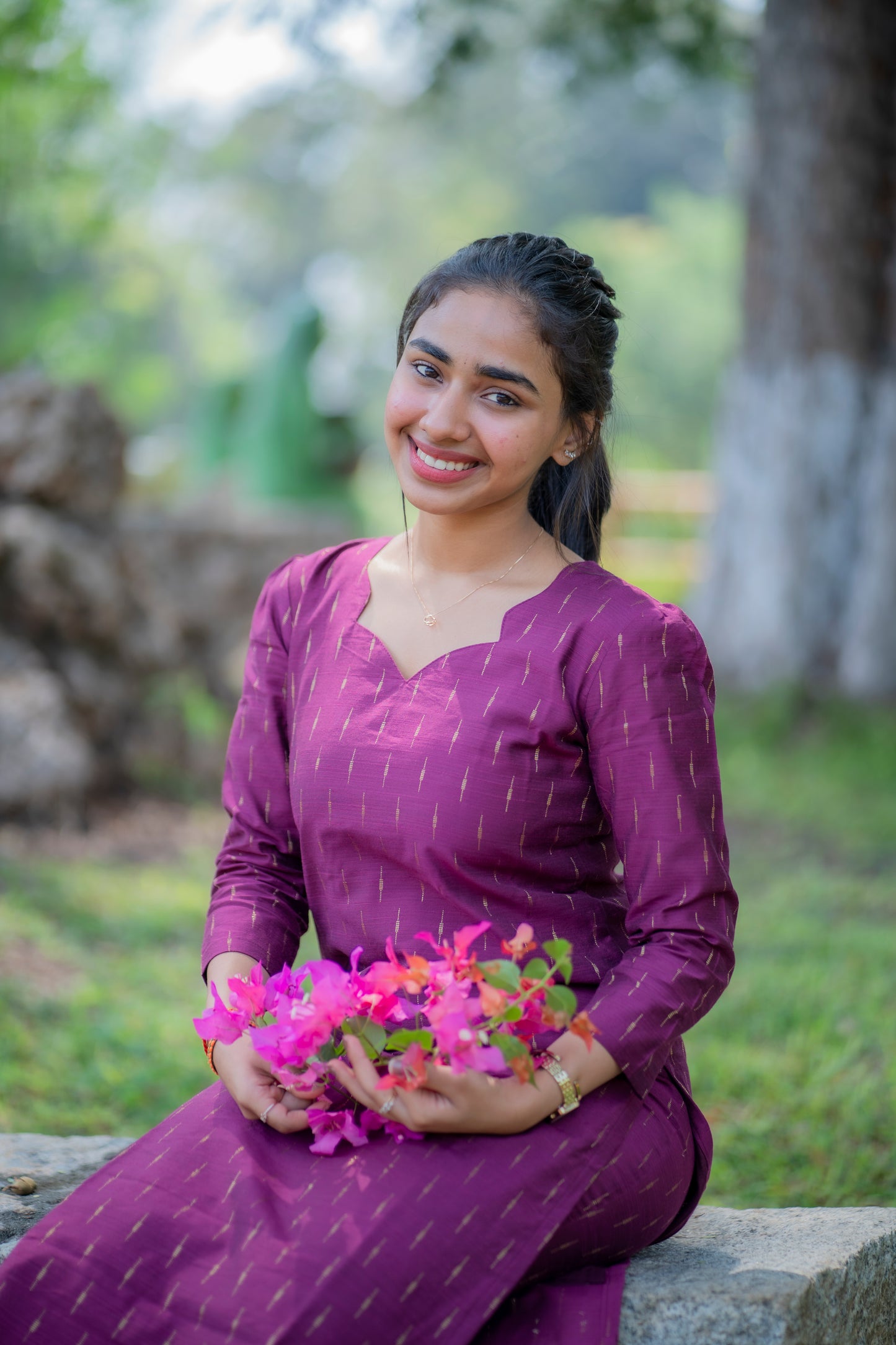 AL 519 Raw silk co ords with lining