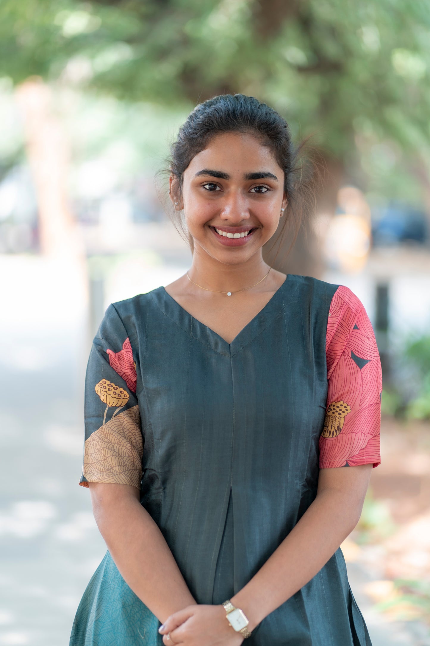 AL 341 Semi tussar co ords with lining