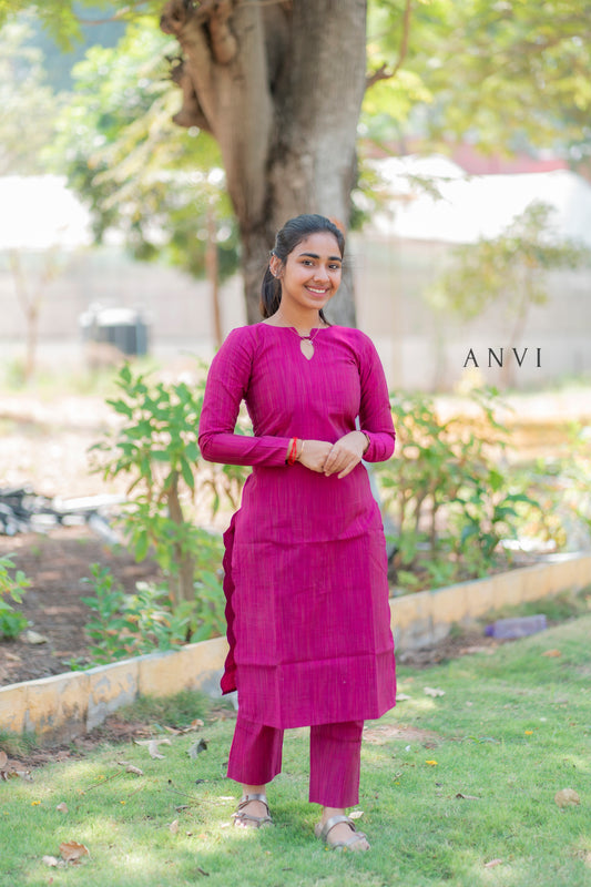 AL 402 Raw silk co ords with lining