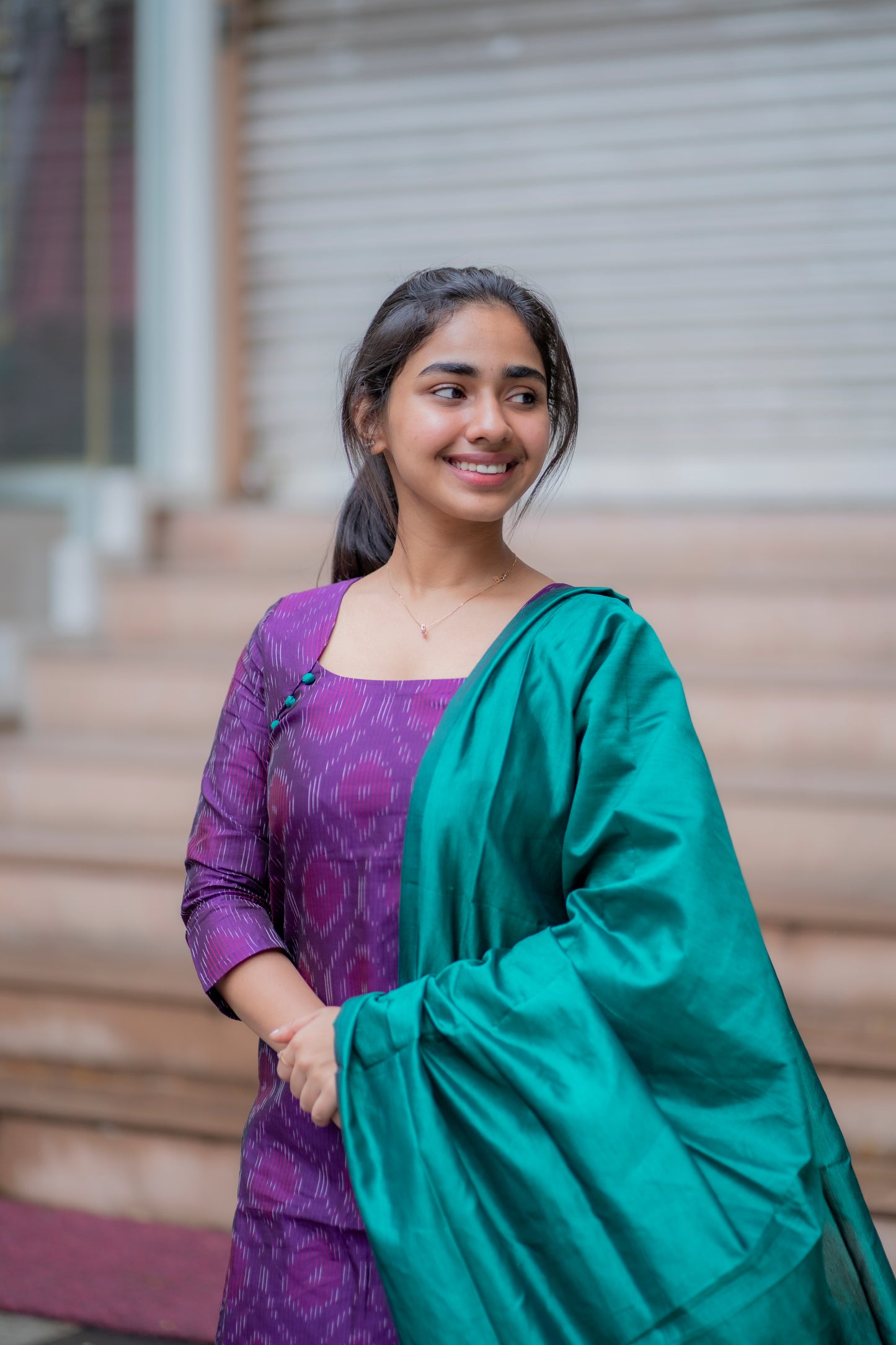 AL 458 Silk kurta set with duppatta (with lining)