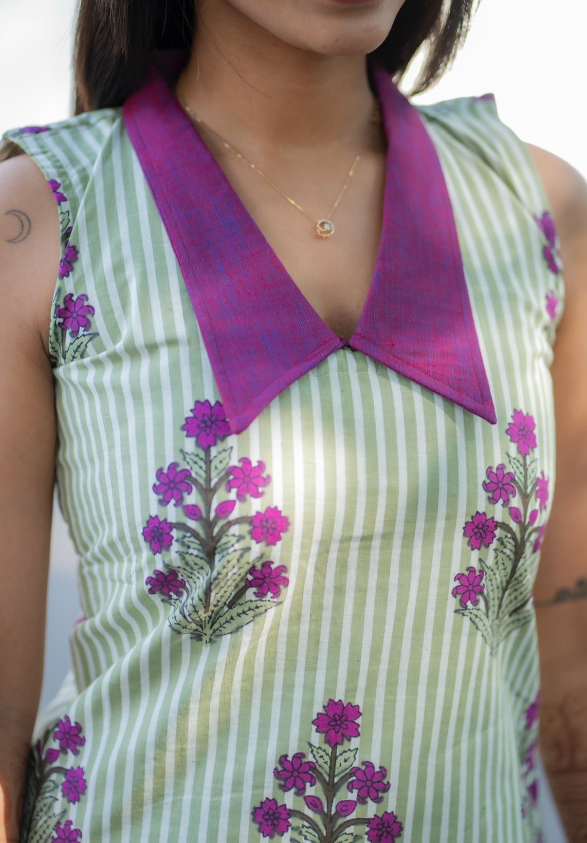 AL 561 Cotton co ords with lining sleeves provided separately