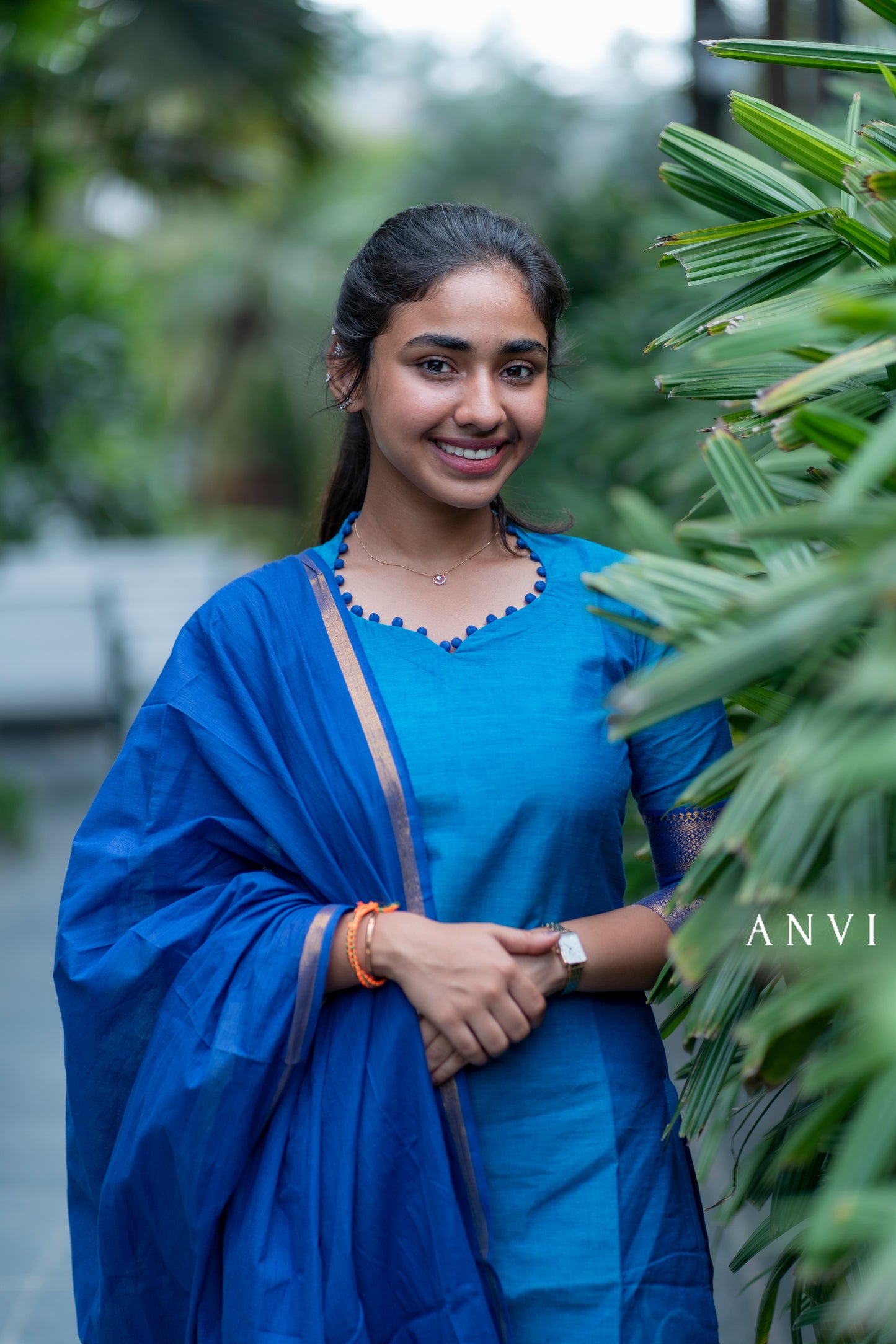 Al 380 Mangalagiri kurta set with duppatta (with lining) we