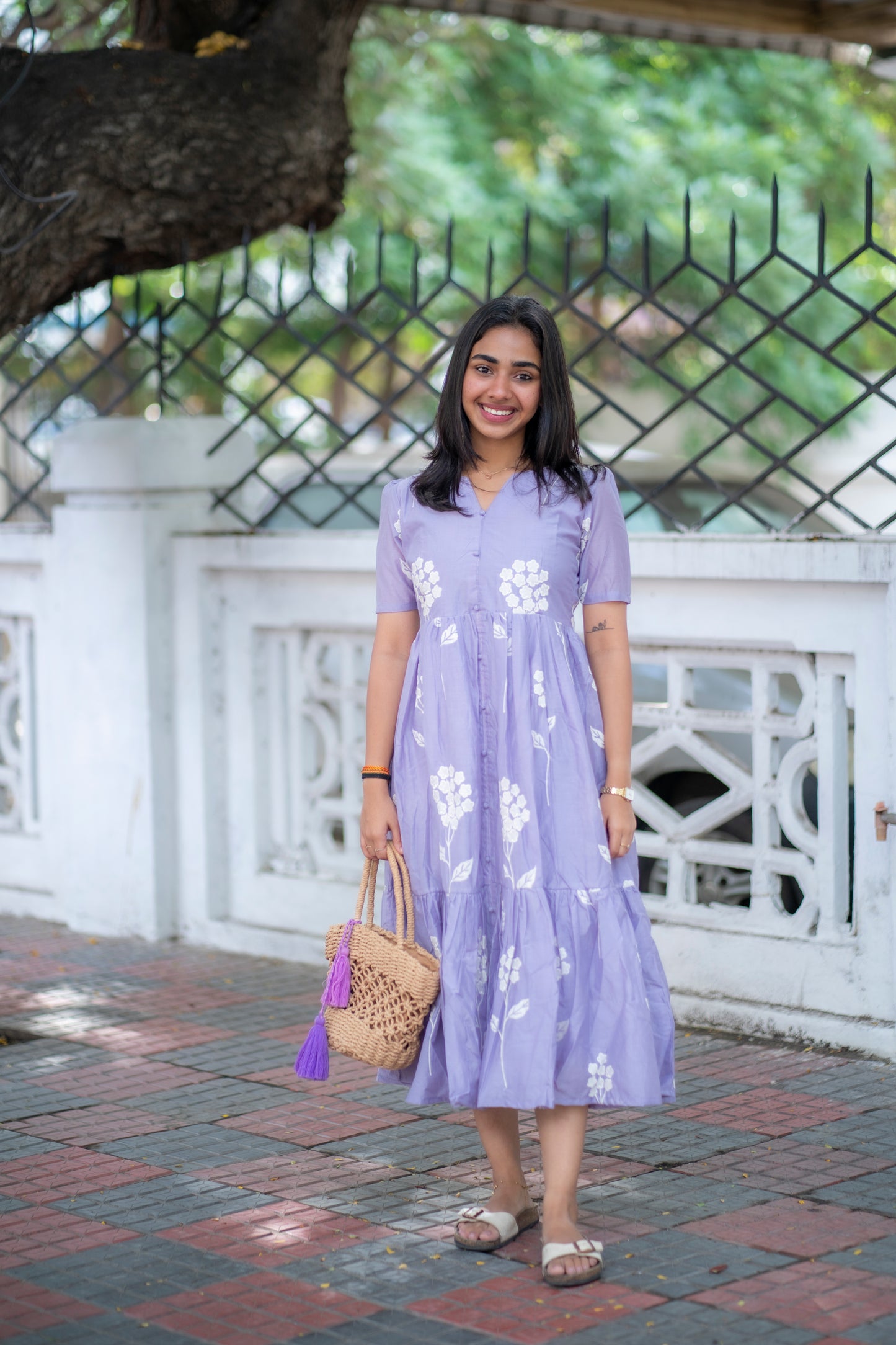 AL 520 Mul chanderi maxi with lining