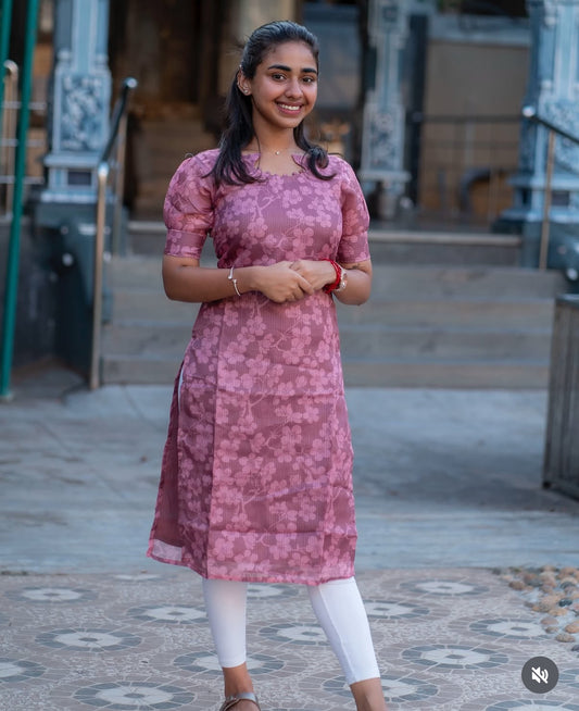 AL 597 kota cotton kurti with lining