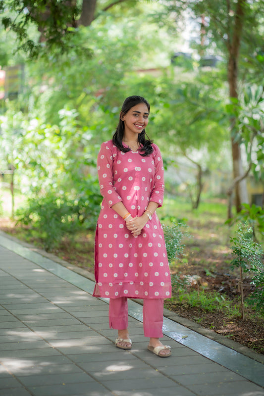 AL 484 Tissue kurta set with lining