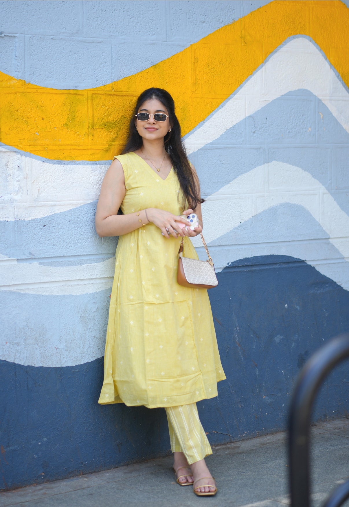 AL 438 Cotton A line co ords with lining (sleeves can be attached)