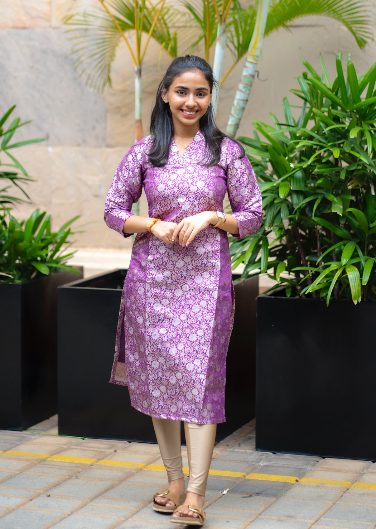 AL 529 Premium Banaras Kurti with lining