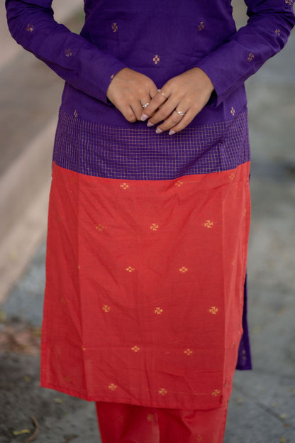 AL 579 Raw silk co ords (with lining)