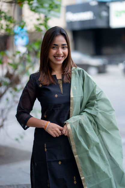 AL 585 Premium kora silk 3 piece set (with lining)