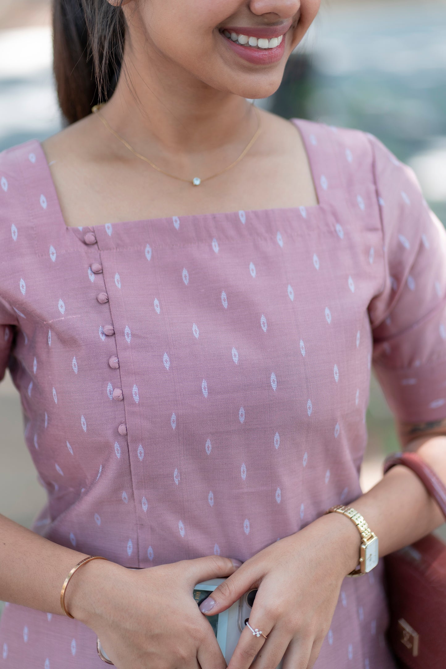 AL 346 Pink Silk co ords with lining