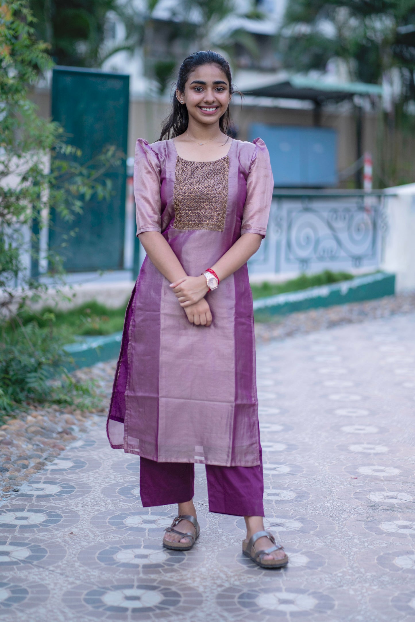 AL 316 Premium Tissue Kurta set with dupatta