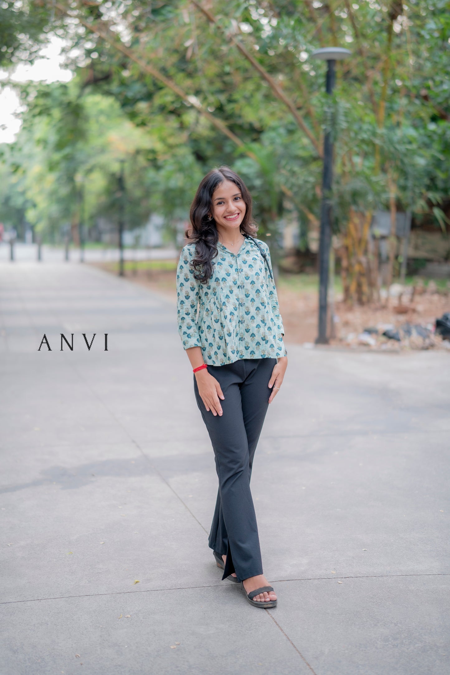 Cotton tunic top without lining