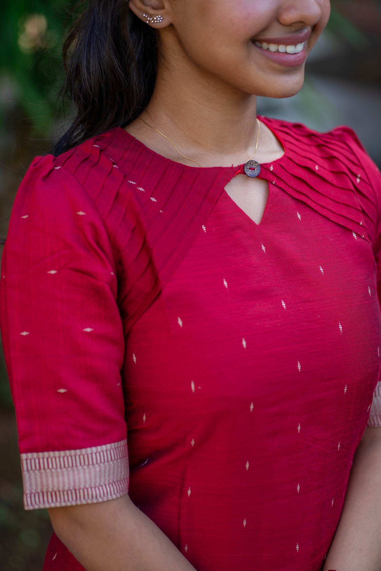 AL 358 Raw silk Kurta set with duppatta (with lining)