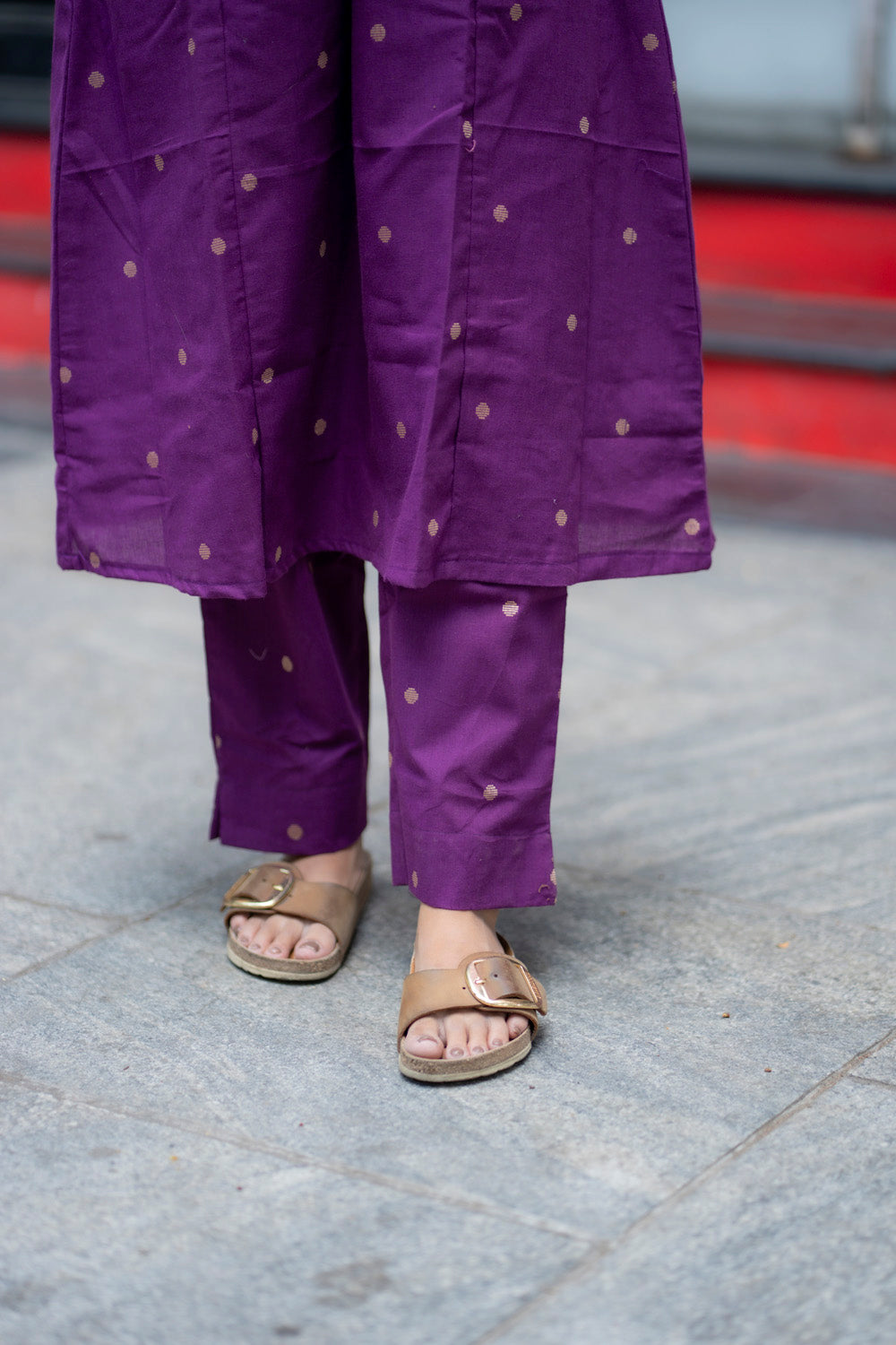 AL 576 raw silk co ords with border (with lining)