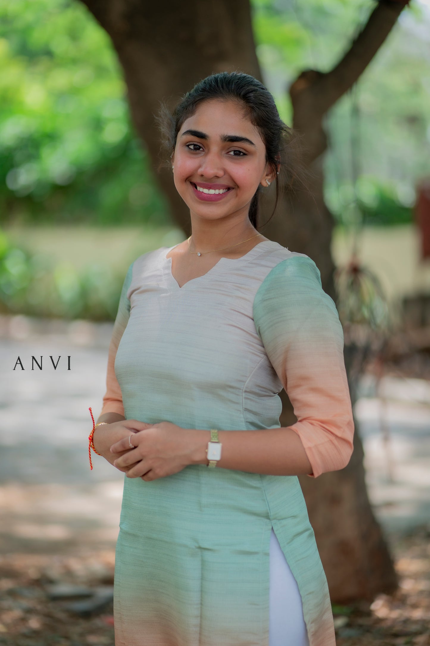 AL 409 Premium ombre Crush tissue kurti with duppatta