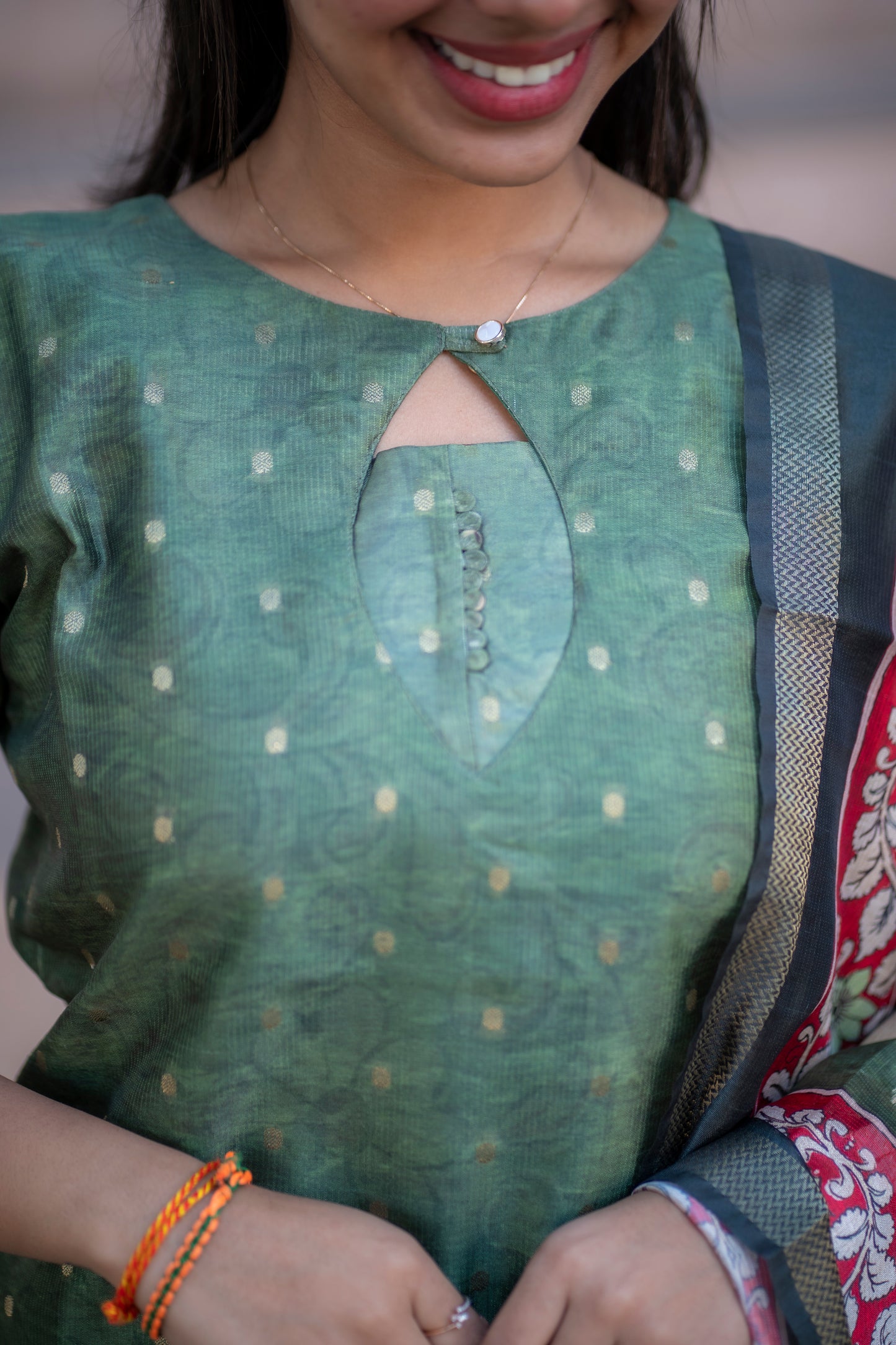 AL 517 Semi tussar kurta set with duppatta (with lining)