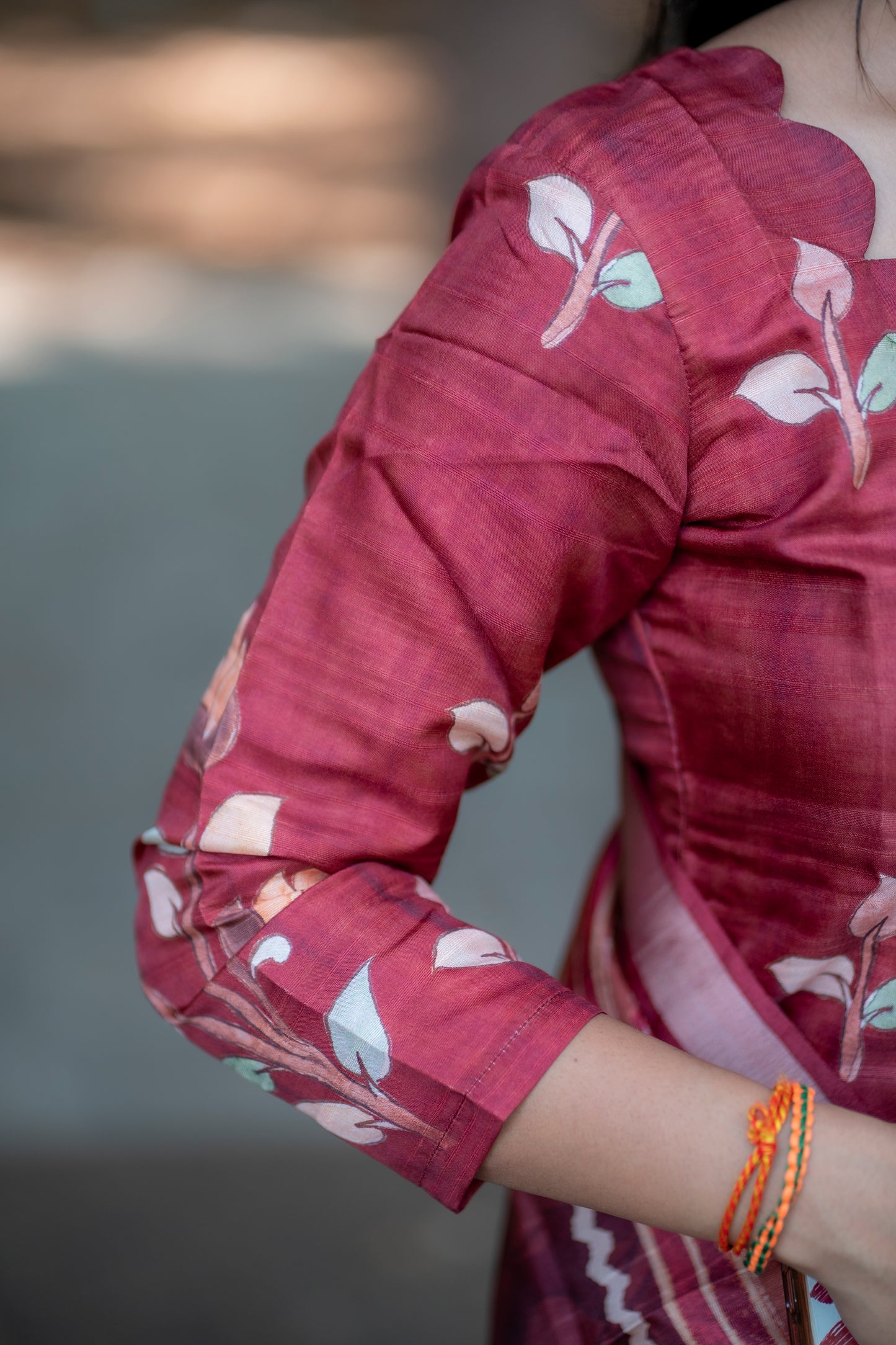 AL 518 Semi tussar kurta set with duppatta (with lining)