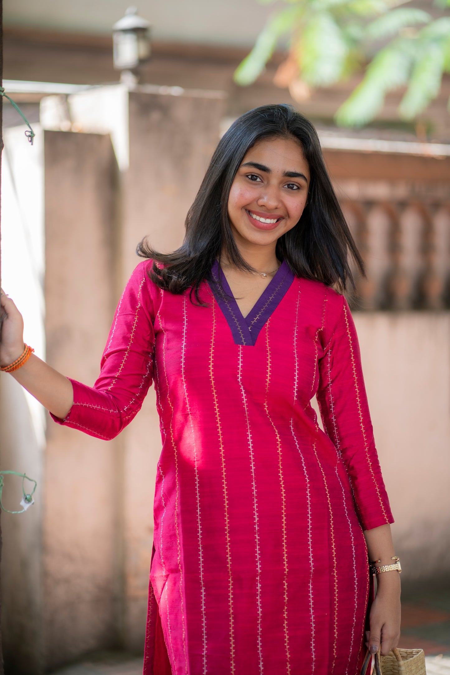 AL 516 Raw silk co ords with lining