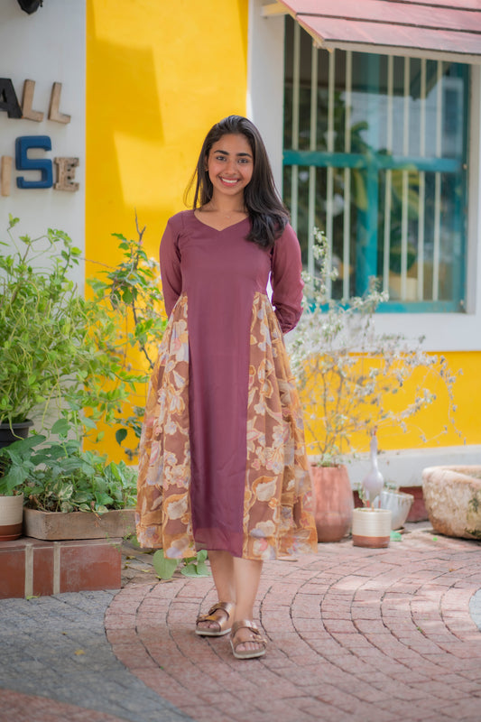 AL 511 Tissue Georgette maxi with lining