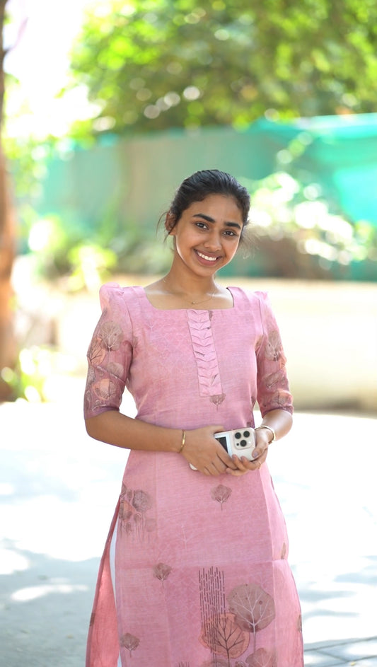 AL 448 Zari kurti with lining