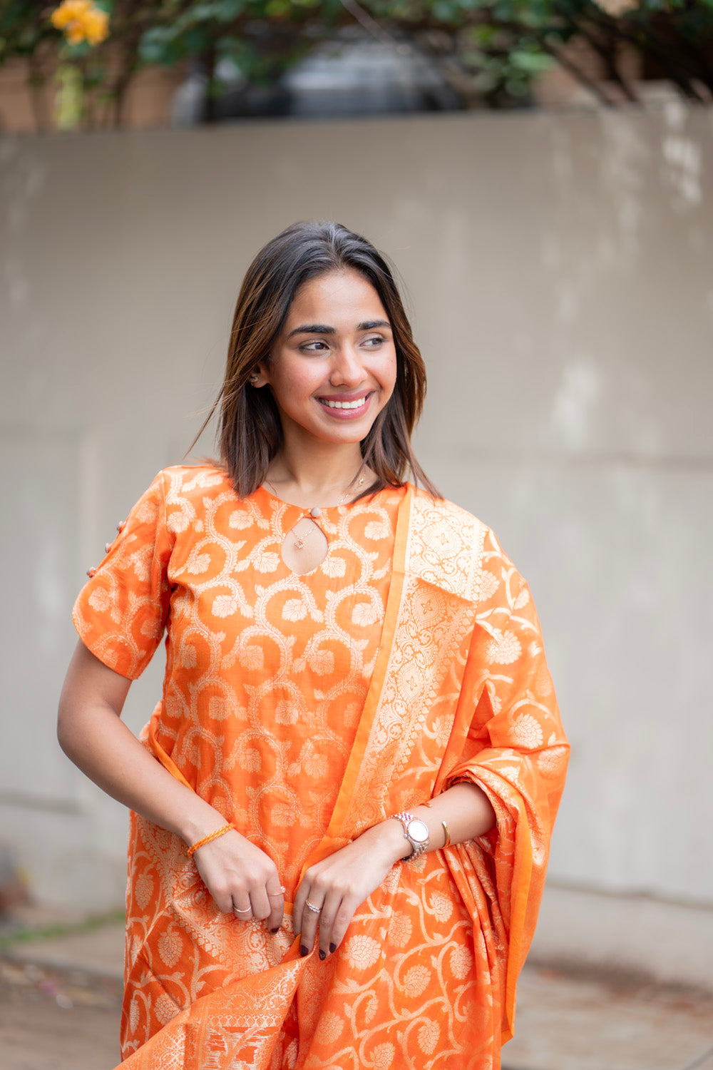 AL 603 Premium Banaras silk suit (with lining)