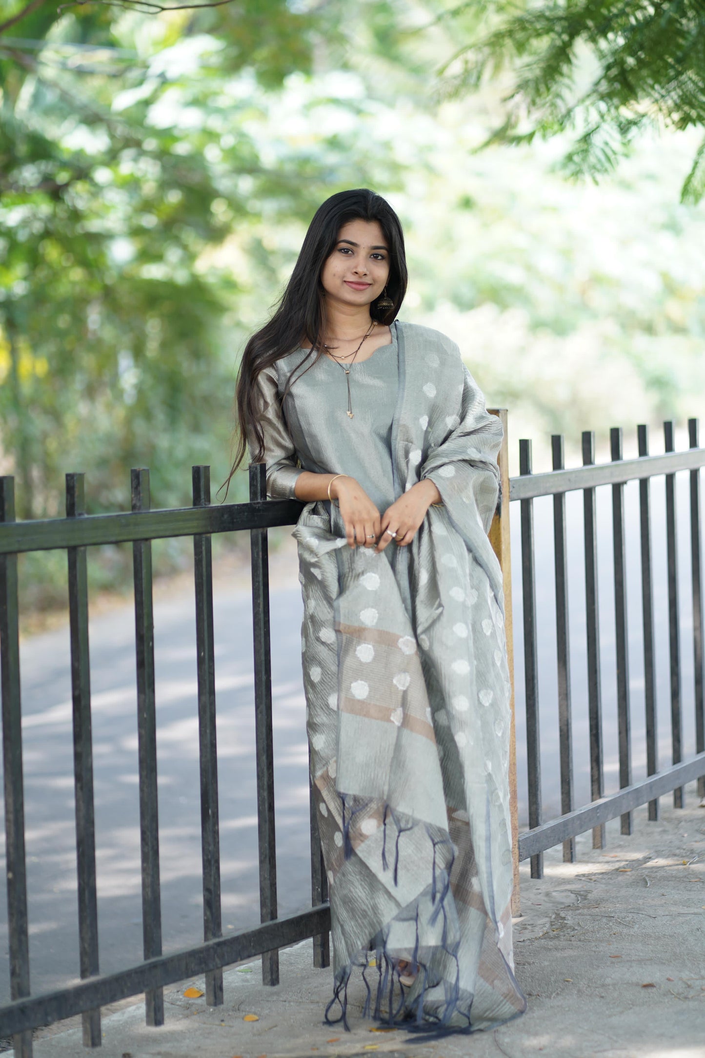 AL 345 Crush tissue kurti with duppatta