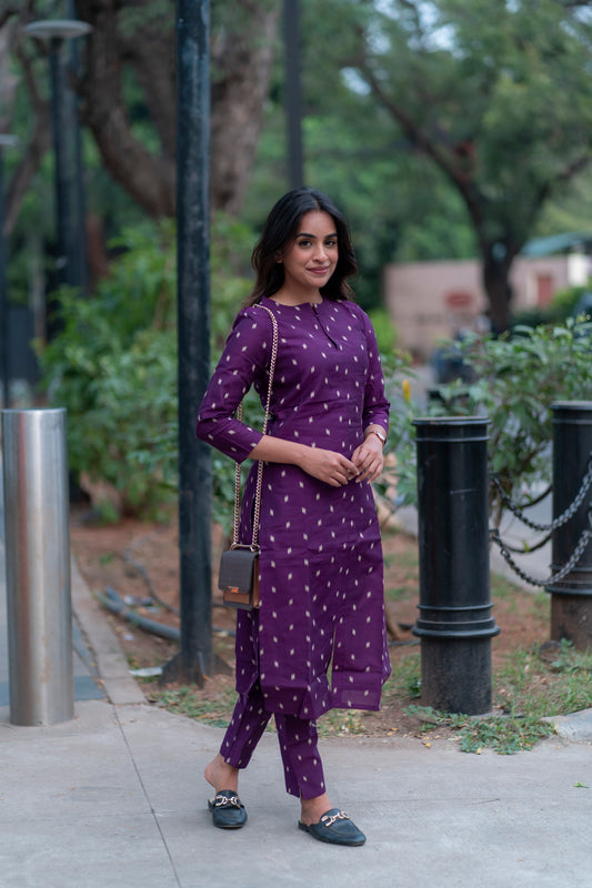 AL 315 Raw silk Co ords with lining