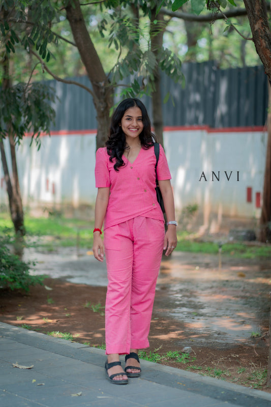 AL 420 Cotton short co ords with lining