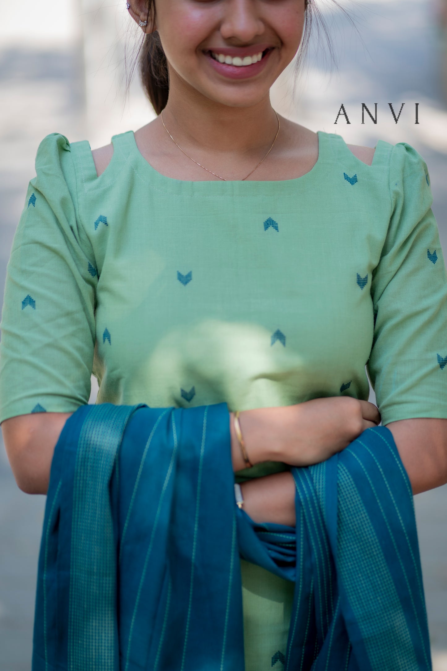 Al 390 Cotton kurta set with duppatta (with lining)