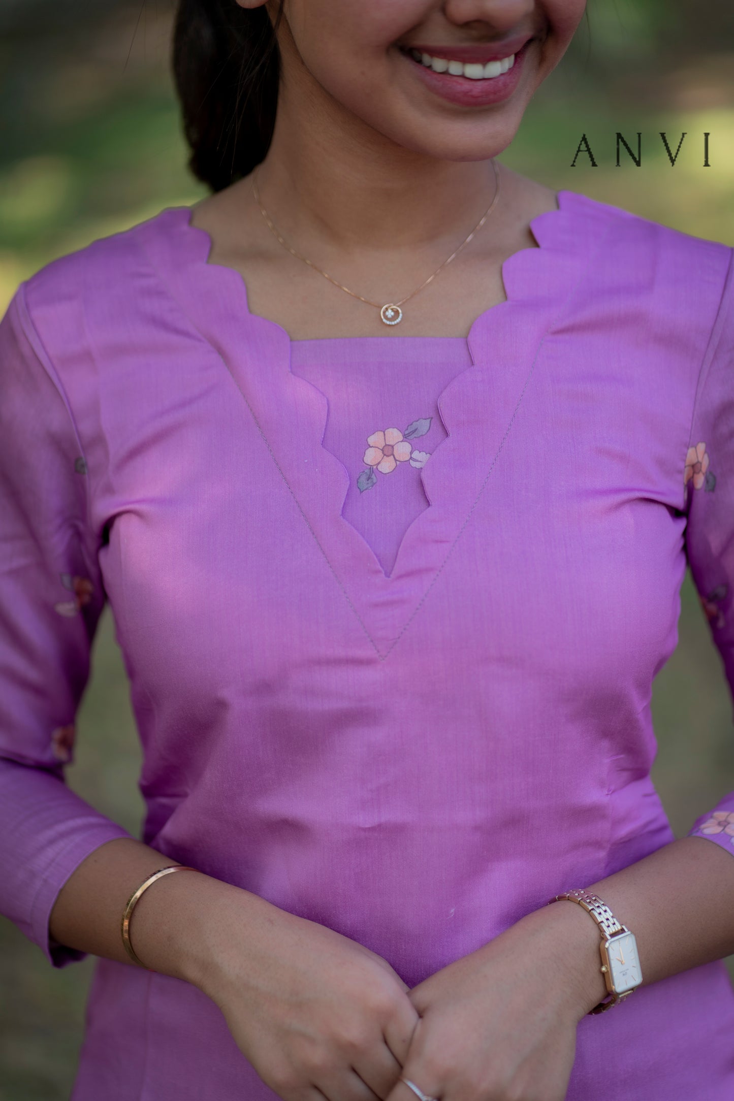 AL 423 Semi tussar kurta set with lining