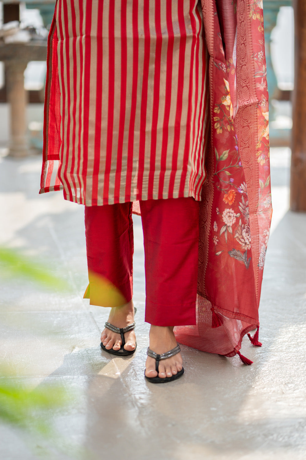AL 609 Banarasi suit set (with lining)