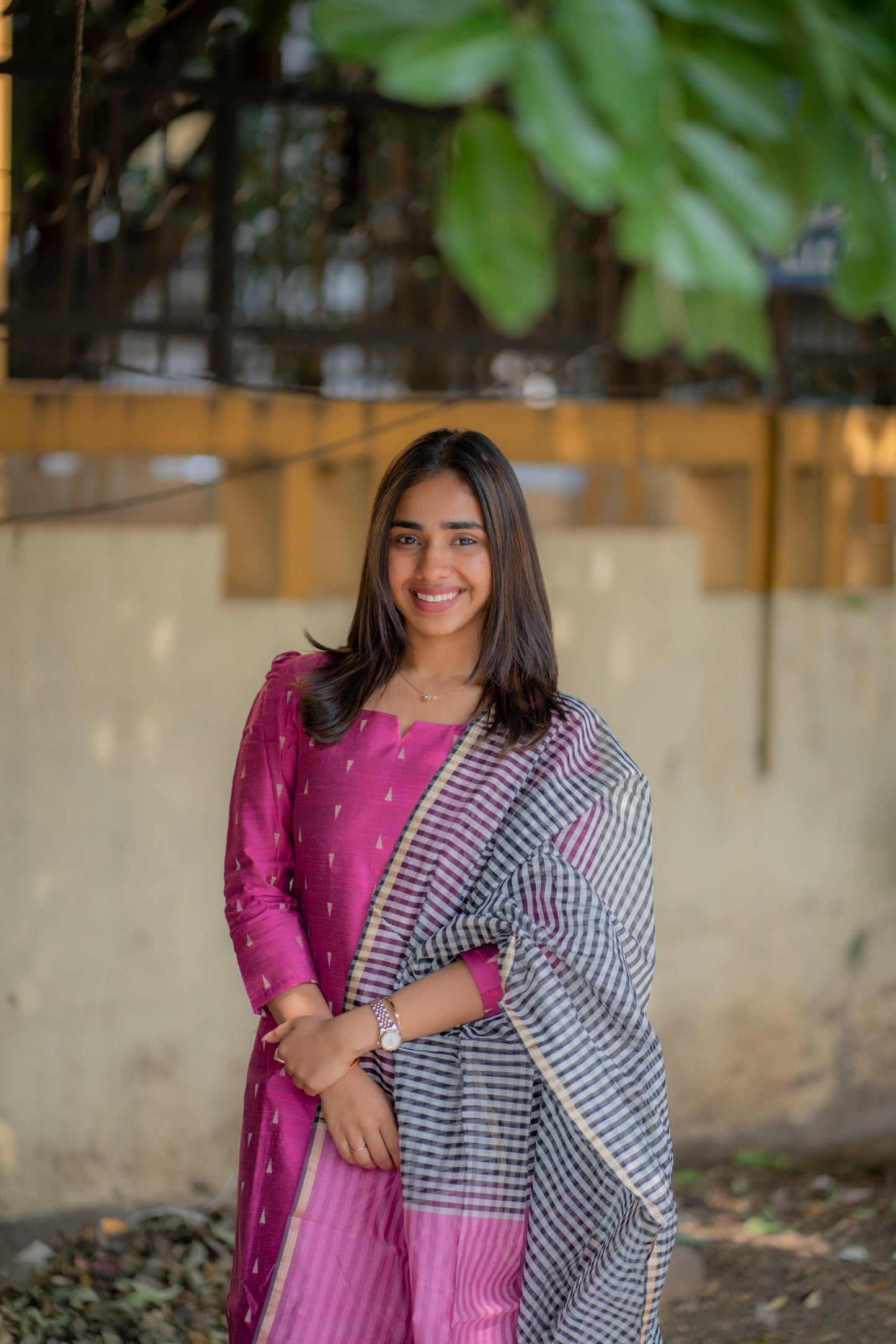 AL 552 Raw silk kurti with Dupatta (with lining )