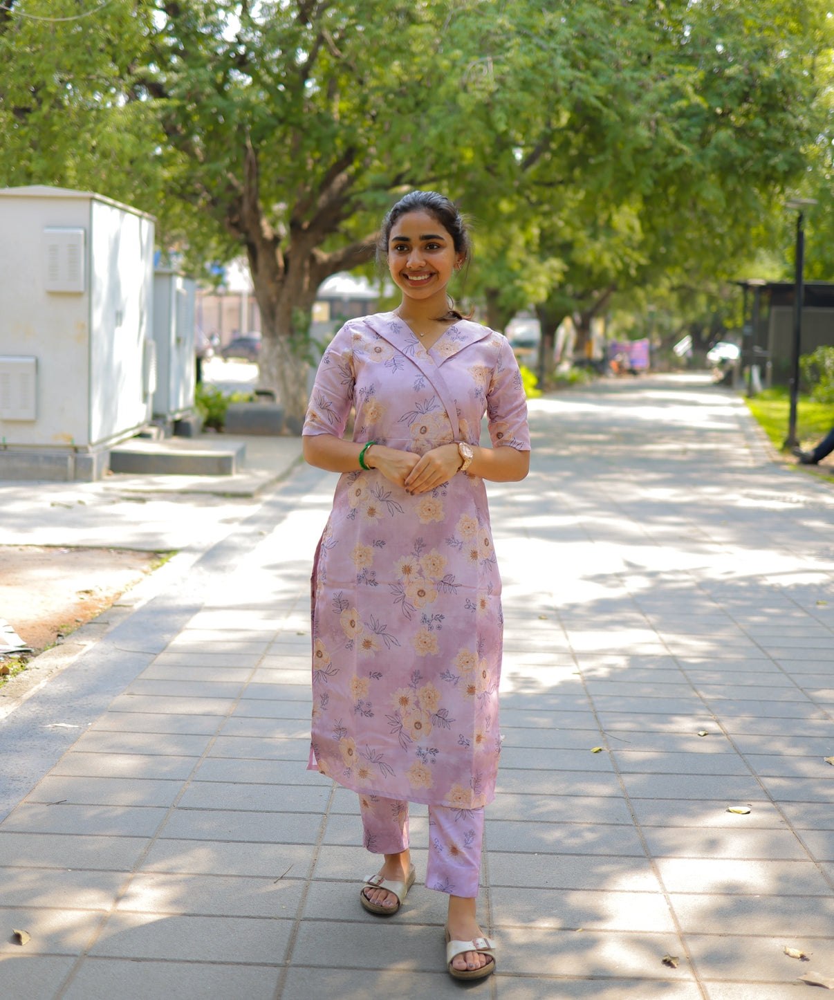 AL 298 Linen co ords with lining