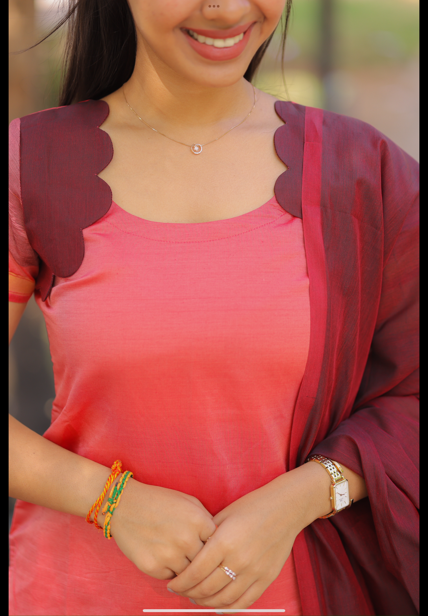 AL 491 Silk suit with ikkat border with lining