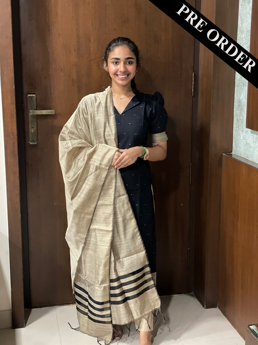 AL 251 Raw silk kurta set with dupatta with lining