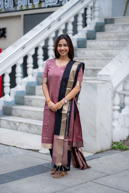 AL 580 Premium Kora silk 3 piece set (with lining)