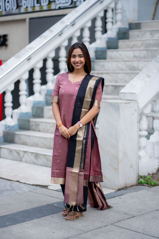 AL 580 Premium Kora silk 3 piece set (with lining)