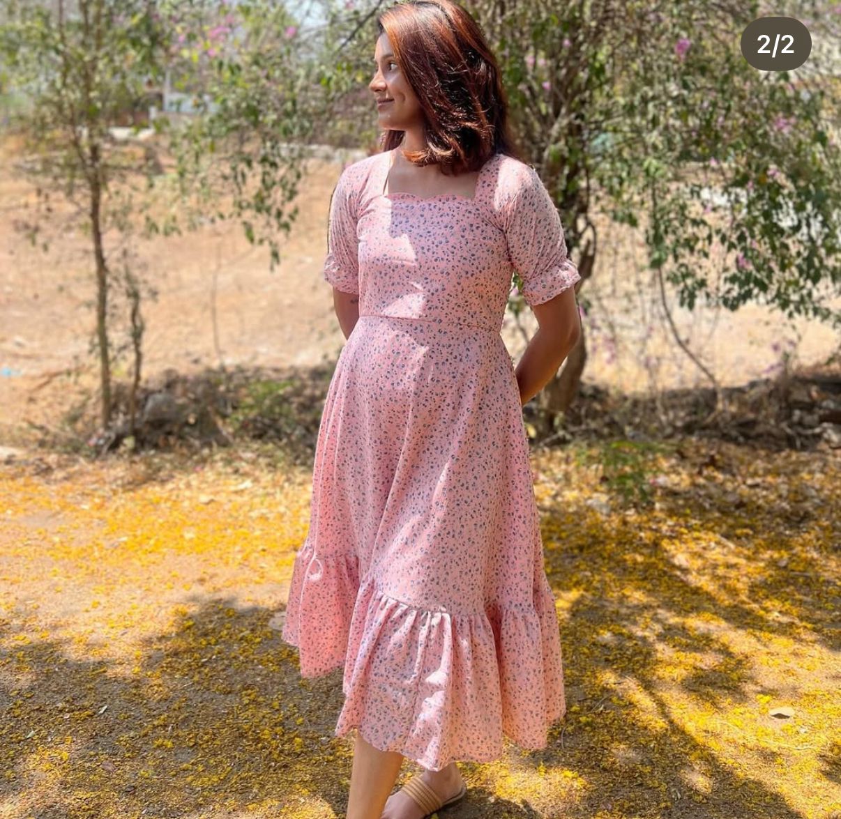 AL 59 Georgette Crush Maxi with lining