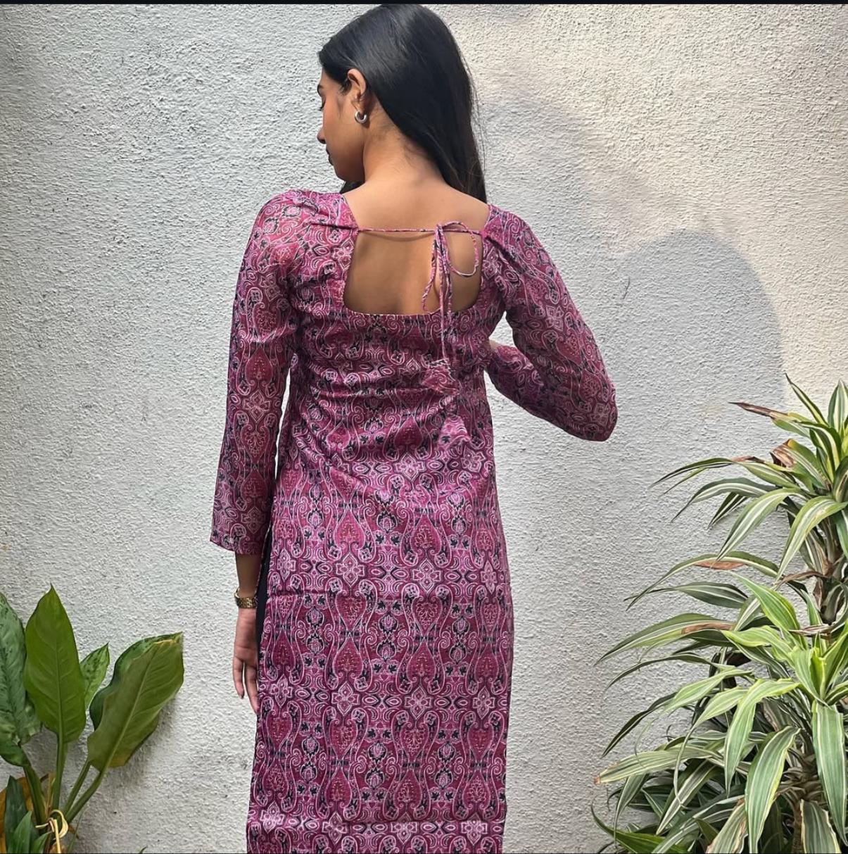 AL 153 Kota Cotton kurti with lining