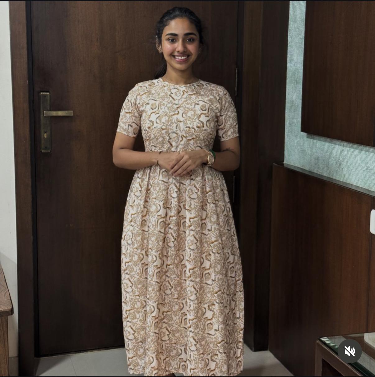 AL 170 Linen digital maxi with lining