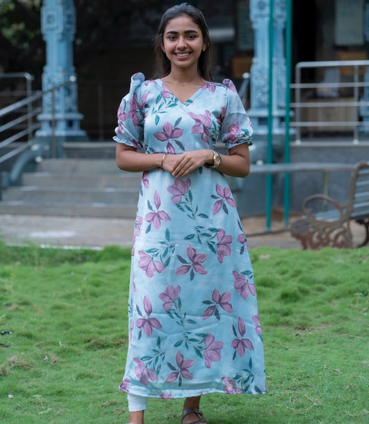 AL 284 Georgette maxi with lining