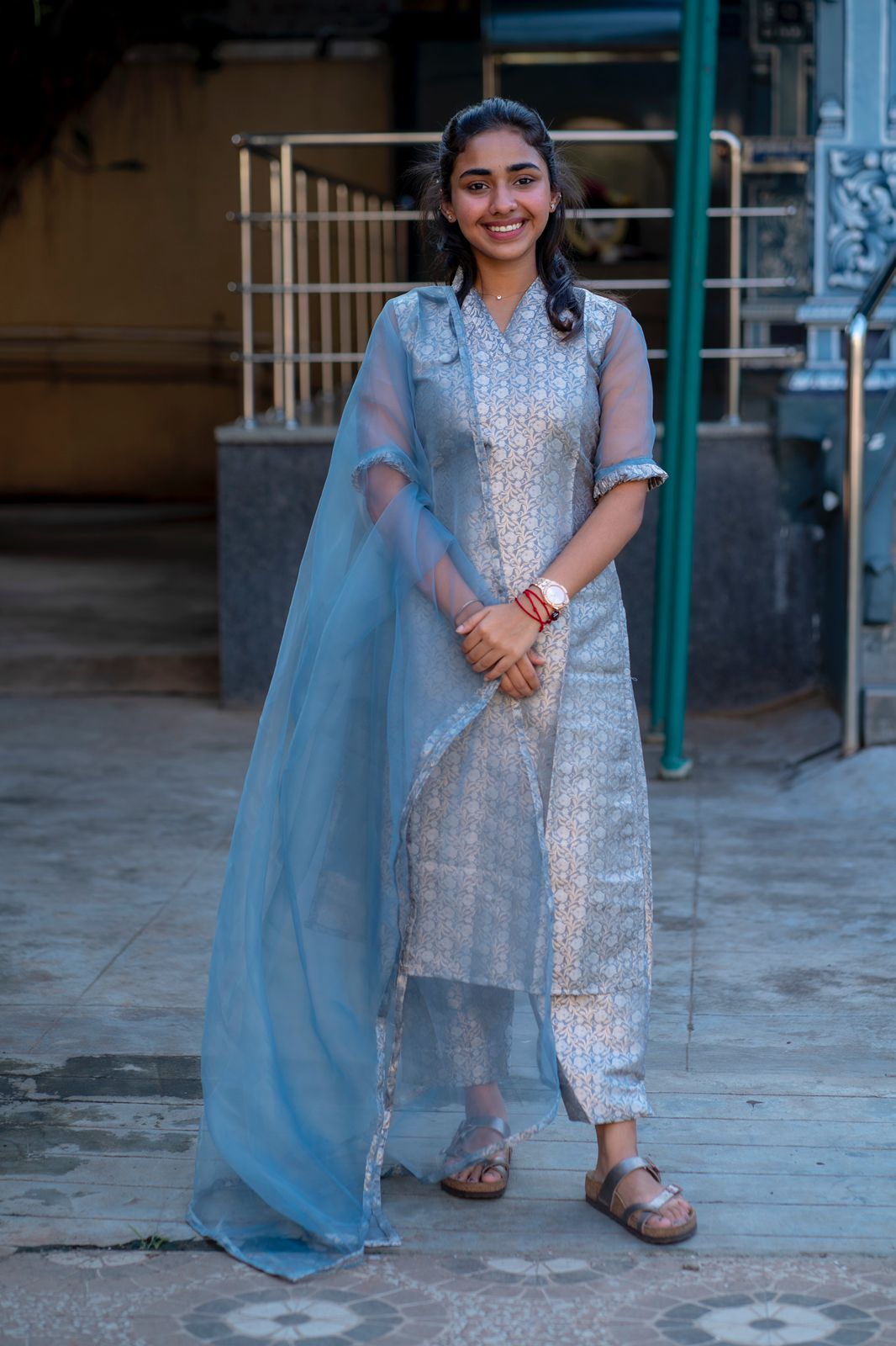 AL 297 Banaras kurta set with dupatta